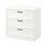 SONGESAND - chest of 3 drawers, white, 82x81 cm | IKEA Taiwan Online - PE658947_S1