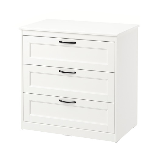 SONGESAND - 抽屜櫃/3抽, 白色 | IKEA 線上購物 - PE658947_S4