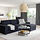 VIMLE - 3-seat sofa with chaise longue, with wide armrests with headrest/Saxemara black-blue | IKEA Taiwan Online - PE801598_S1