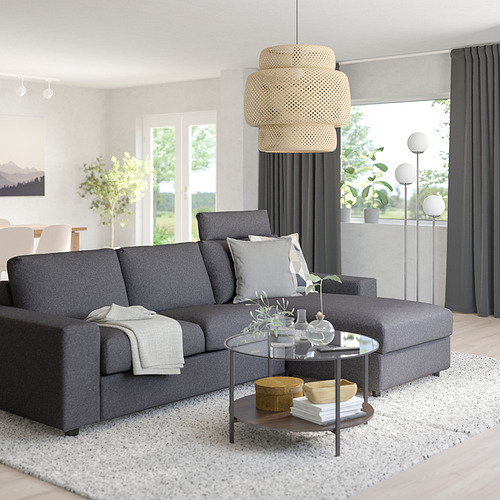 VIMLE 3-seat sofa with chaise longue