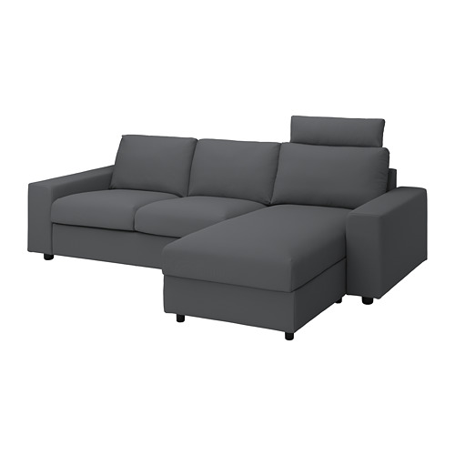 VIMLE 3-seat sofa with chaise longue