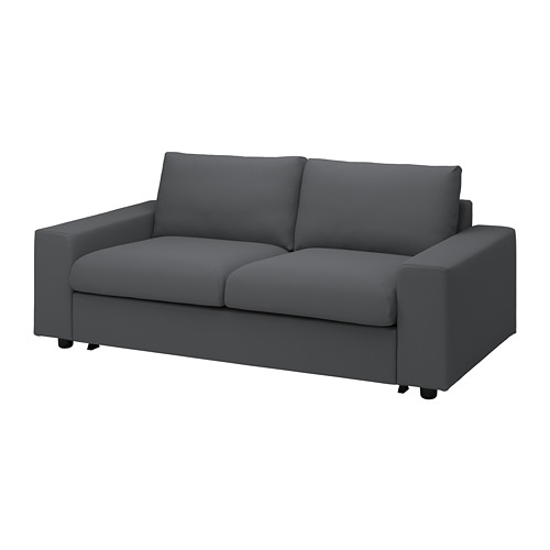 VIMLE - 雙人座沙發床布套, 有寬敞扶手/Hallarp 灰色 | IKEA 線上購物 - PE801603_S4