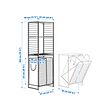 JOSTEIN shelving unit with bags+grid