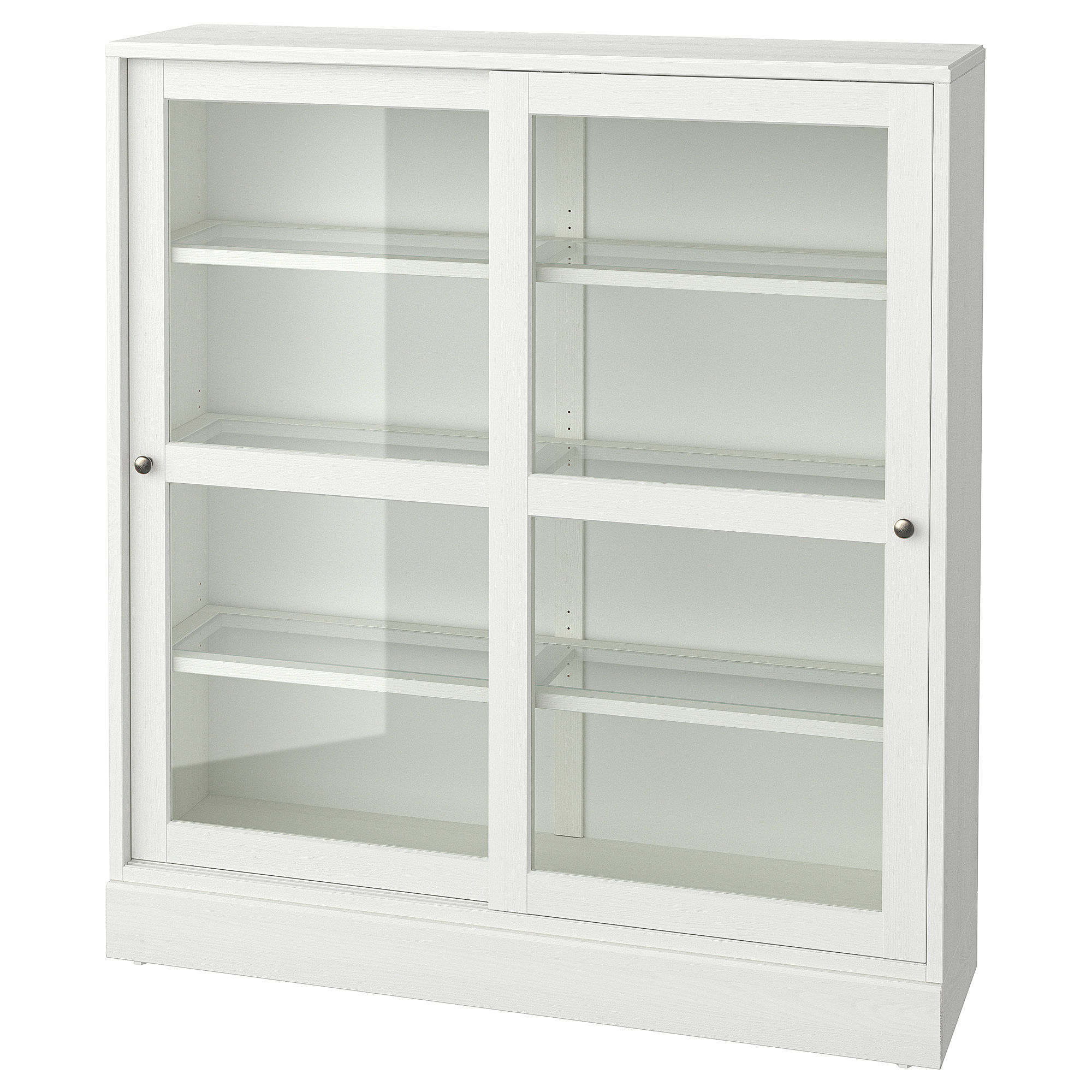 HAVSTA glass-door cabinet with plinth