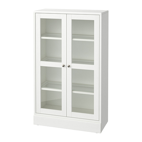 HAVSTA - glass-door cabinet with plinth, white/clear glass, 81x37x134 cm | IKEA Taiwan Online - PE952133_S4