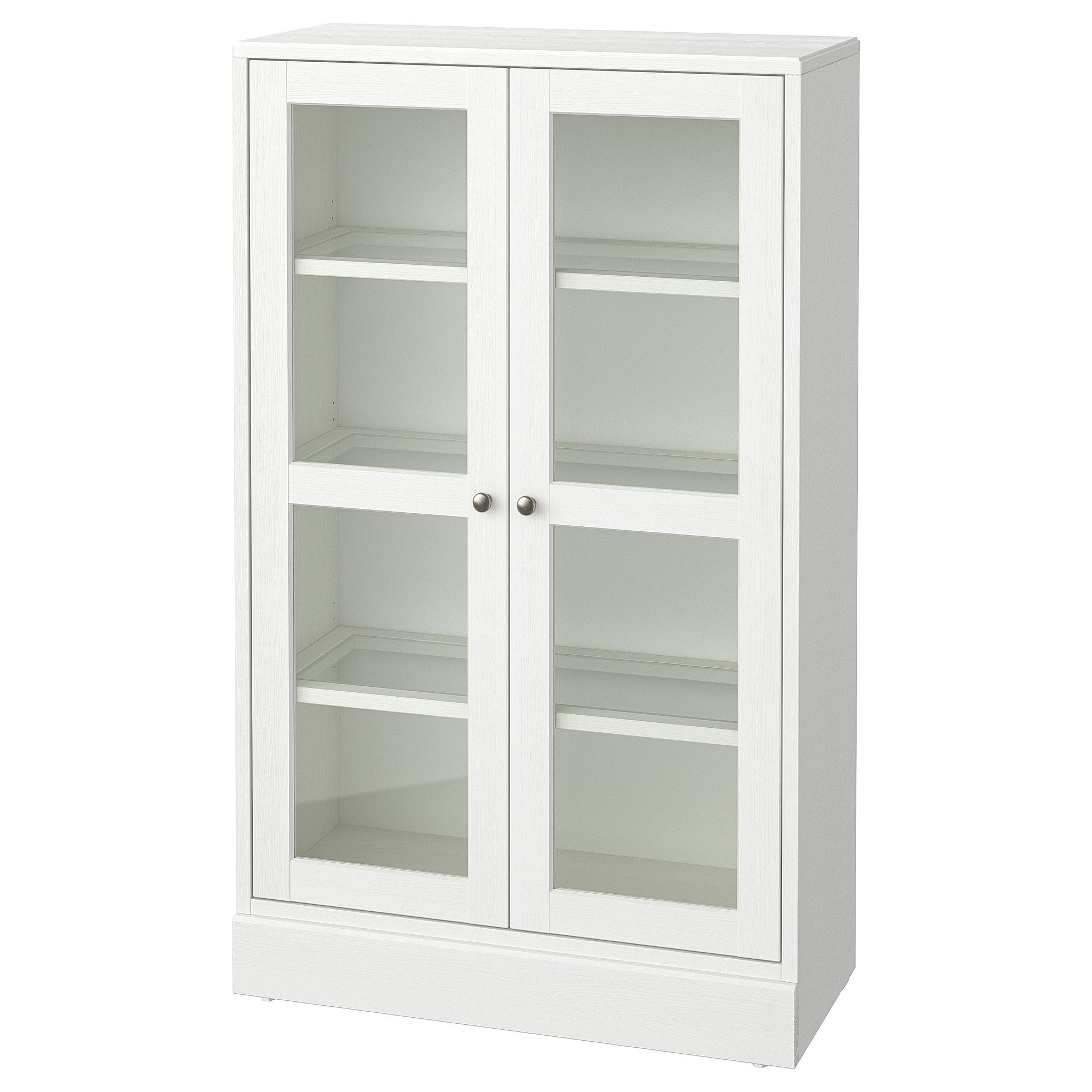 HAVSTA glass-door cabinet with plinth