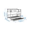VITVAL bunk bed frame with underbed