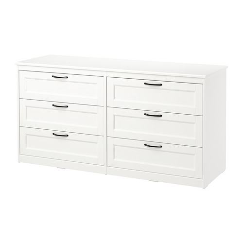 SONGESAND - 抽屜櫃/6抽, 白色 | IKEA 線上購物 - PE658935_S4