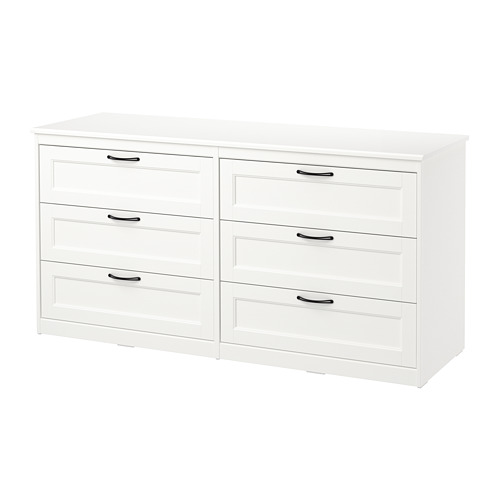 SONGESAND chest of 6 drawers