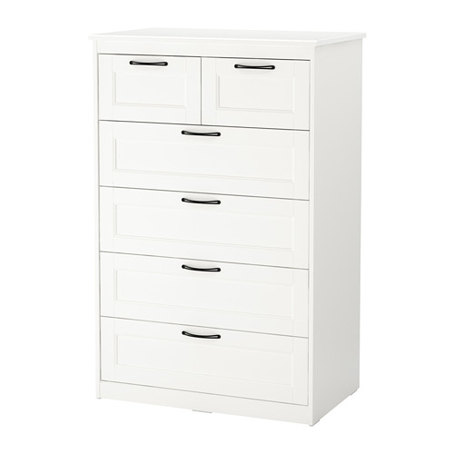 SONGESAND chest of 6 drawers