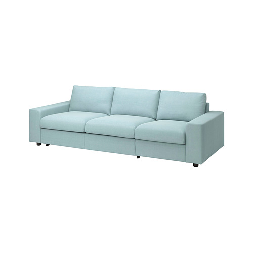 VIMLE - 三人座沙發床布套, 有寬敞扶手/Saxemara 淺藍色 | IKEA 線上購物 - PE801635_S4
