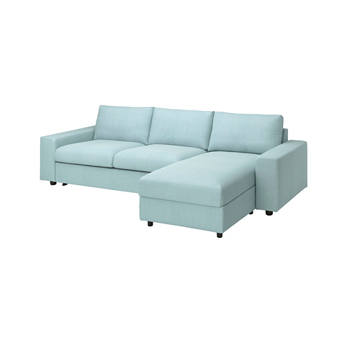 VIMLE cover 3-seat sofa-bed w chaise lng