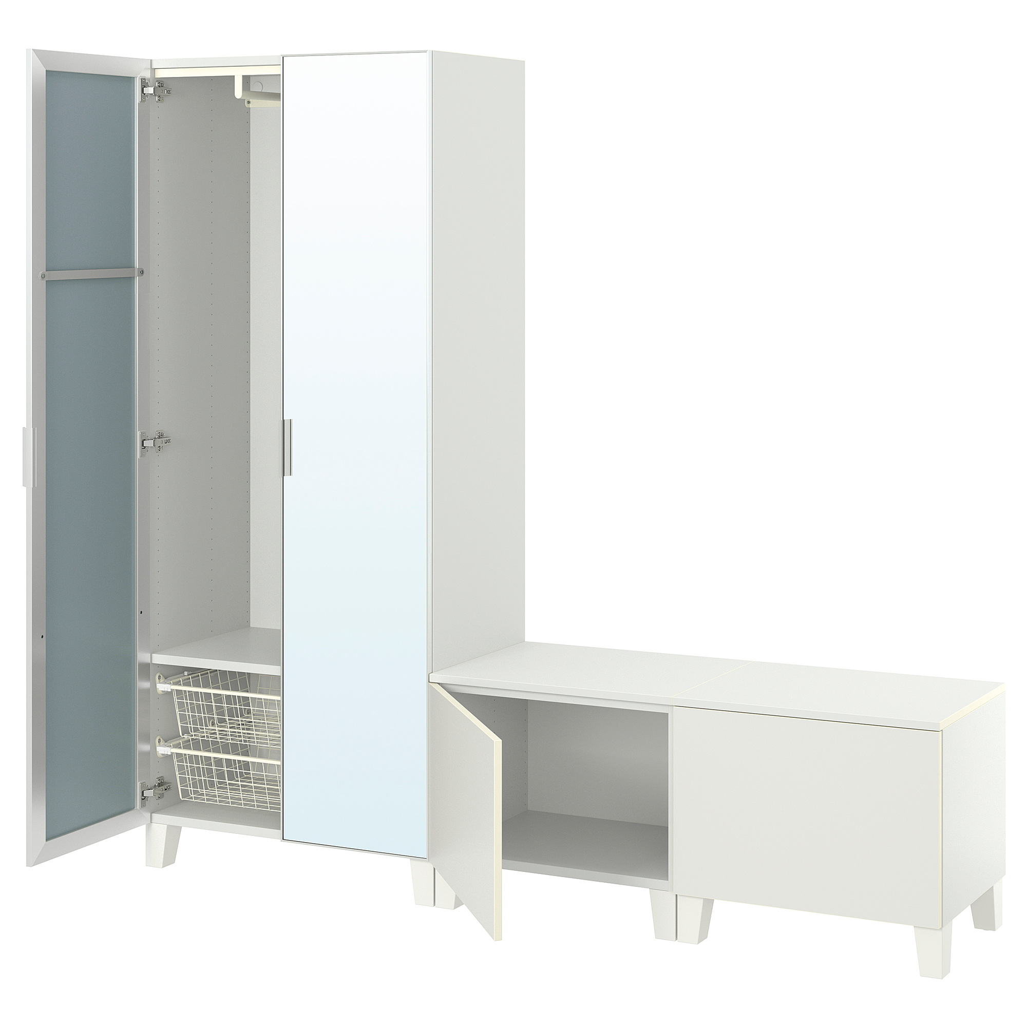 PLATSA wardrobe with 4 doors