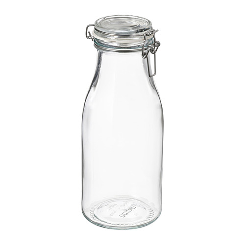 KORKEN - bottle shaped jar with lid, clear glass, 1 l | IKEA Taiwan Online - PE885219_S4