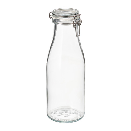 KORKEN - bottle shaped jar with lid, clear glass, 1.4 l | IKEA Taiwan Online - PE885224_S4