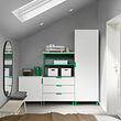 PLATSA wardrobe with 2 doors+3 drawers