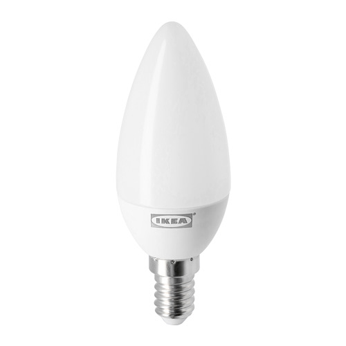 LEDARE - LED燈泡 E14 470流明, 燭形, 黃光 | IKEA 線上購物 - PE747418_S4