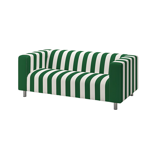 KLIPPAN - cover for 2-seat sofa, Radbyn green/white | IKEA Taiwan Online - PE780022_S4