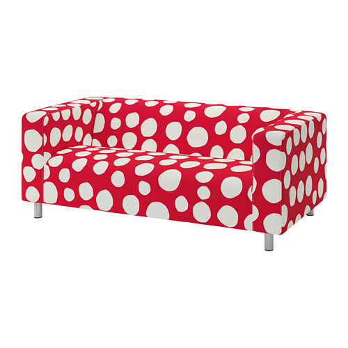 KLIPPAN - cover for 2-seat sofa, Storvreta red/white | IKEA Taiwan Online - PE780031_S4