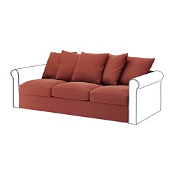 GRÖNLID - 三人座沙發布套, Ljungen 灰色 | IKEA 線上購物 - PE666606_S3