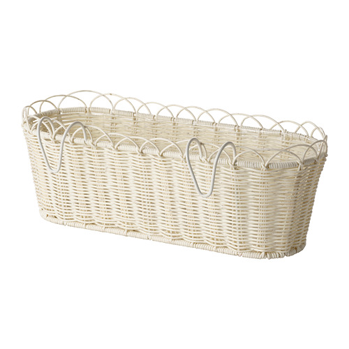 GALIAMELON - flower box with holder, in/outdoor white | IKEA Taiwan Online - PE804305_S4