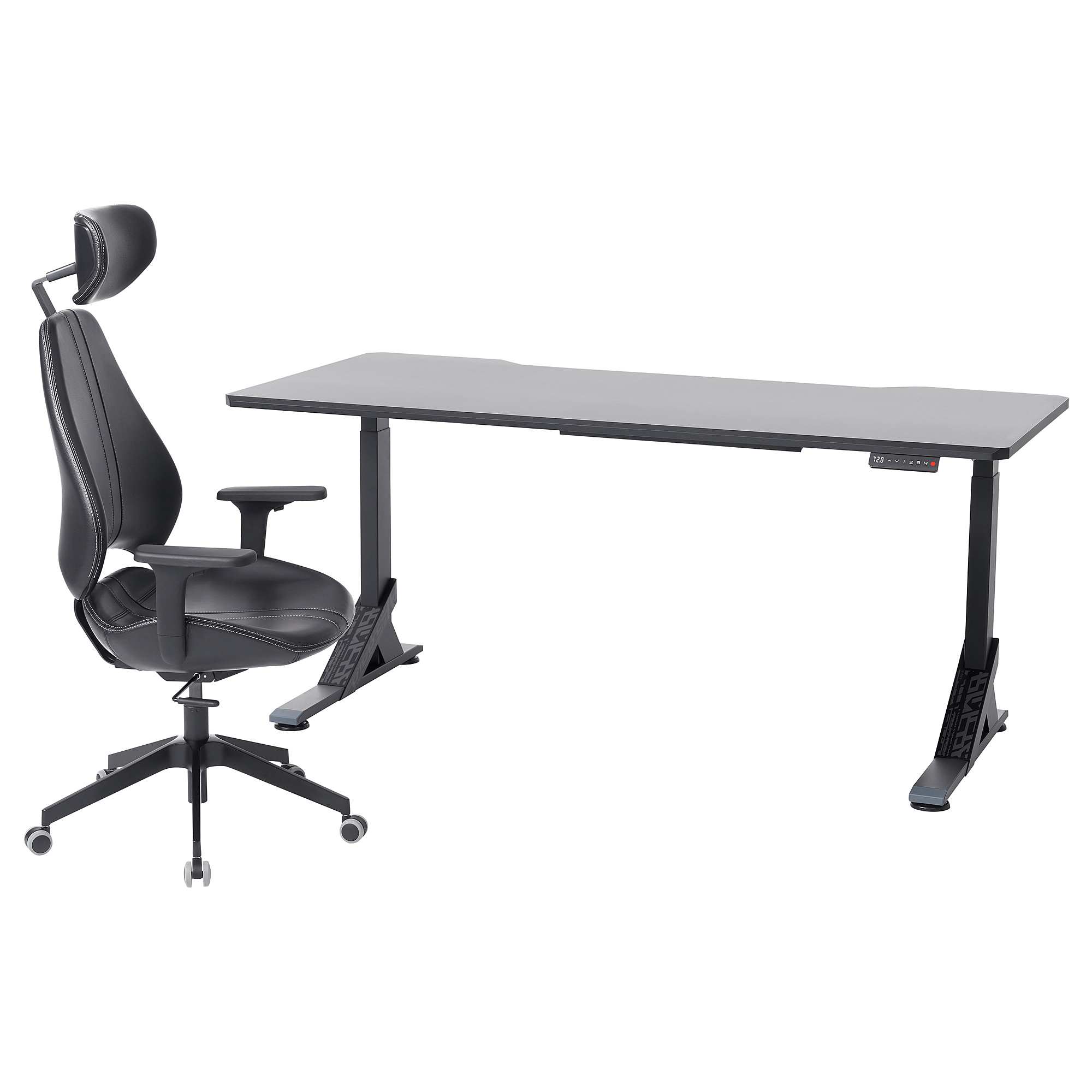 UPPSPEL/GRUPPSPEL gaming desk and chair