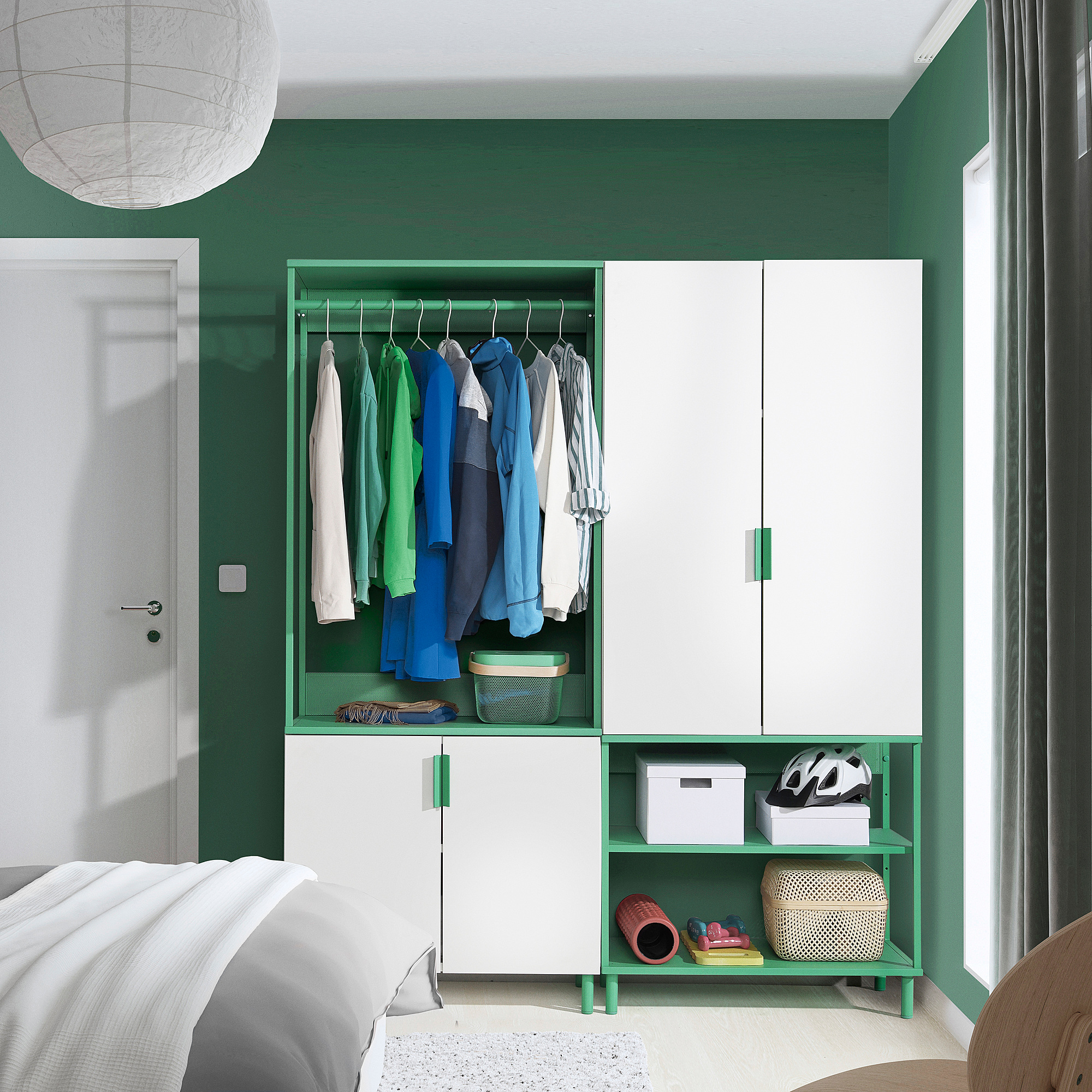 PLATSA wardrobe with 4 doors