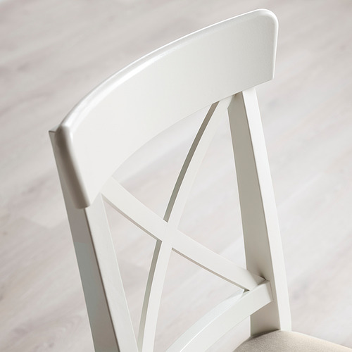 INGOLF - 餐椅, 白色/Hallarp 米色 | IKEA 線上購物 - PE846132_S4