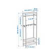 MACKAPÄR coat rack with shoe storage unit