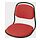 ÖRFJÄLL - 椅座, 黑色/Vissle 紅色, 49x55x43 公分 | IKEA 線上購物 - PE885414_S1