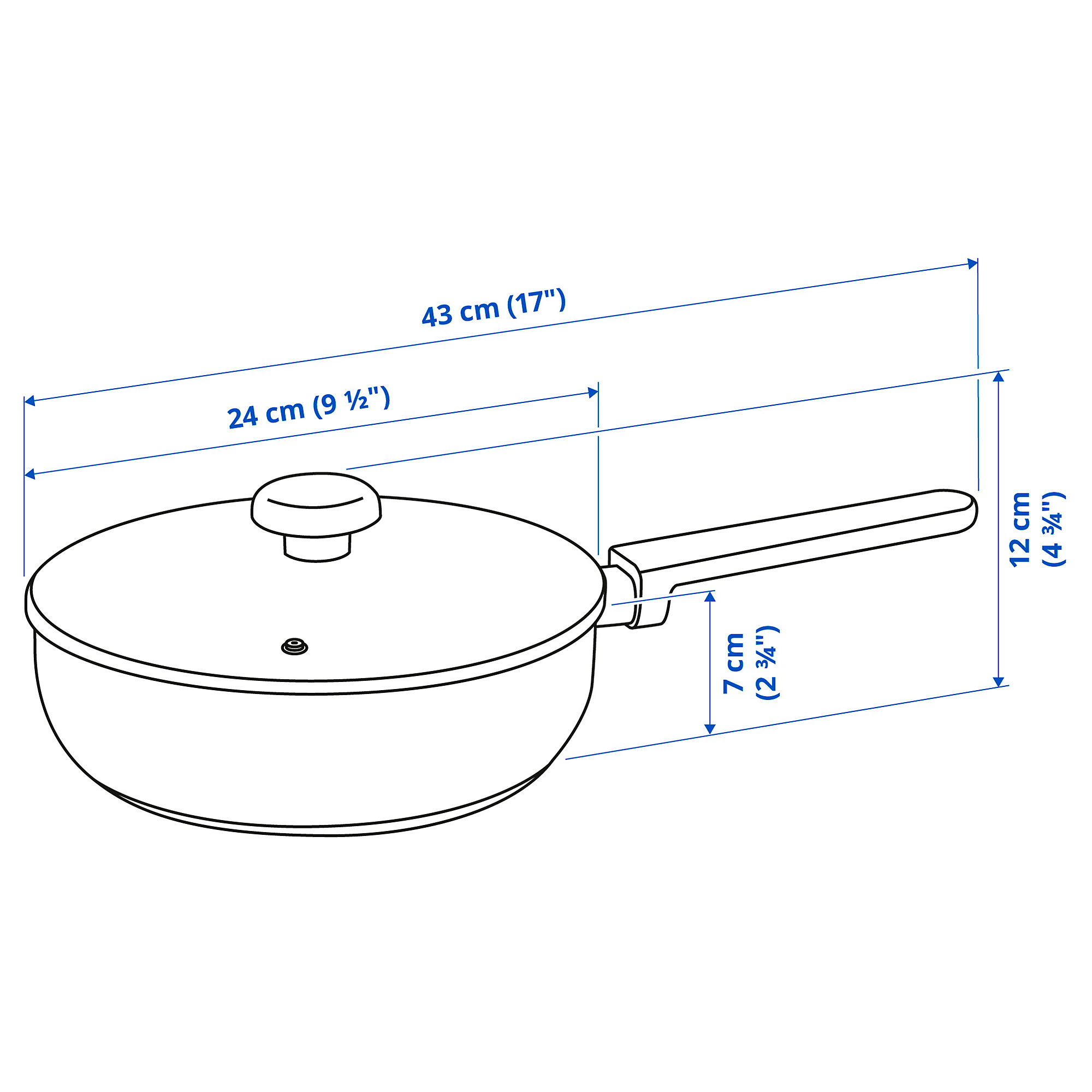 MIDDAGSMAT sauté pan with lid