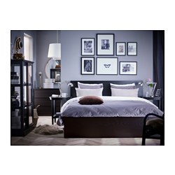 MALM - bed frame, high, white stained oak veneer/Lönset | IKEA Taiwan Online - PE698416_S3