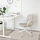 LÅNGFJÄLL - office chair with armrests, Gunnared beige/white | IKEA Taiwan Online - PE671678_S1