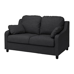 VINLIDEN - 雙人座沙發布套, Hakebo 深灰色 | IKEA 線上購物 - PE780253_S3