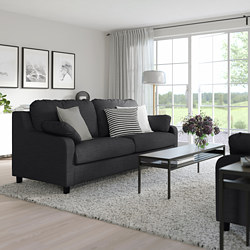VINLIDEN - 3-seat sofa, Hakebo dark grey | IKEA Taiwan Online - PE780236_S3