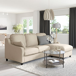 VINLIDEN - 三人座沙發附躺椅, Hakebo 淺土耳其藍 | IKEA 線上購物 - PE794370_S3