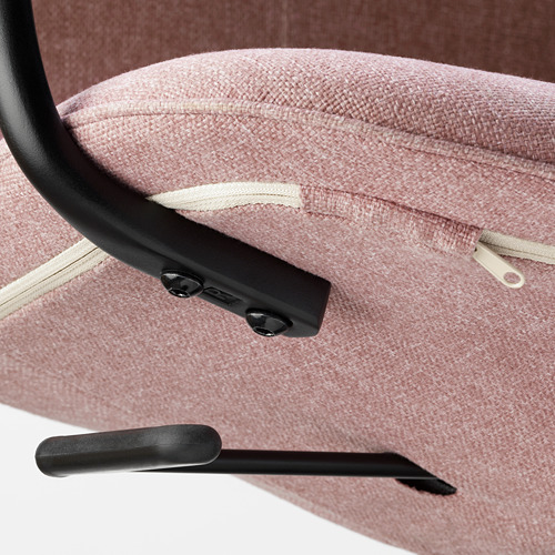 LÅNGFJÄLL - conference chair with armrests, Gunnared light brown-pink/black | IKEA Taiwan Online - PE685893_S4