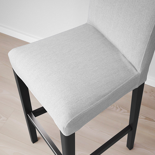 BERGMUND bar stool with backrest