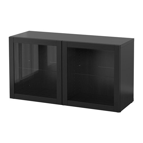 BESTÅ - shelf unit with glass doors, Sindvik black-brown | IKEA Taiwan Online - PE537284_S4