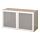 BESTÅ - shelf unit with glass doors, white stained oak effect/Glassvik white/frosted glass | IKEA Taiwan Online - PE537298_S1