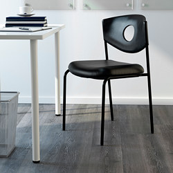 STOLJAN - 辦公椅, 白色/黑色 | IKEA 線上購物 - PE735910_S3