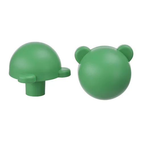 GREJSIMOJS - 門鈕, 綠色/熊, 38 公厘 | IKEA 線上購物 - PE991227_S4