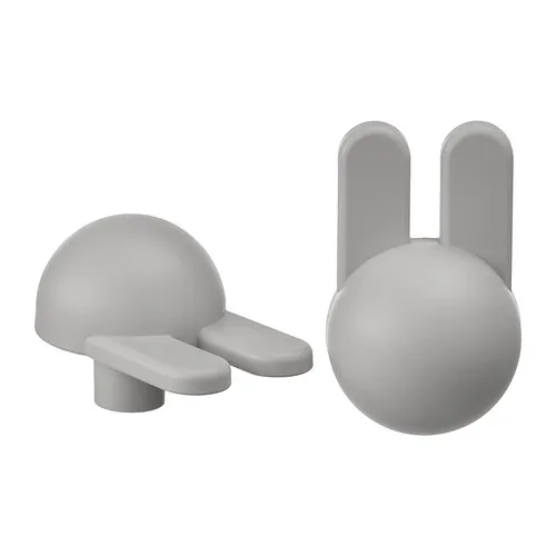 GREJSIMOJS - 門鈕, 淺灰色/邦尼兔, 38 公厘 | IKEA 線上購物 - PE991228_S4