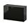 BESTÅ - shelf unit with door, black-brown/Selsviken high-gloss/black | IKEA Taiwan Online - PE537207_S1
