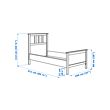 HEMNES bed frame with mattress