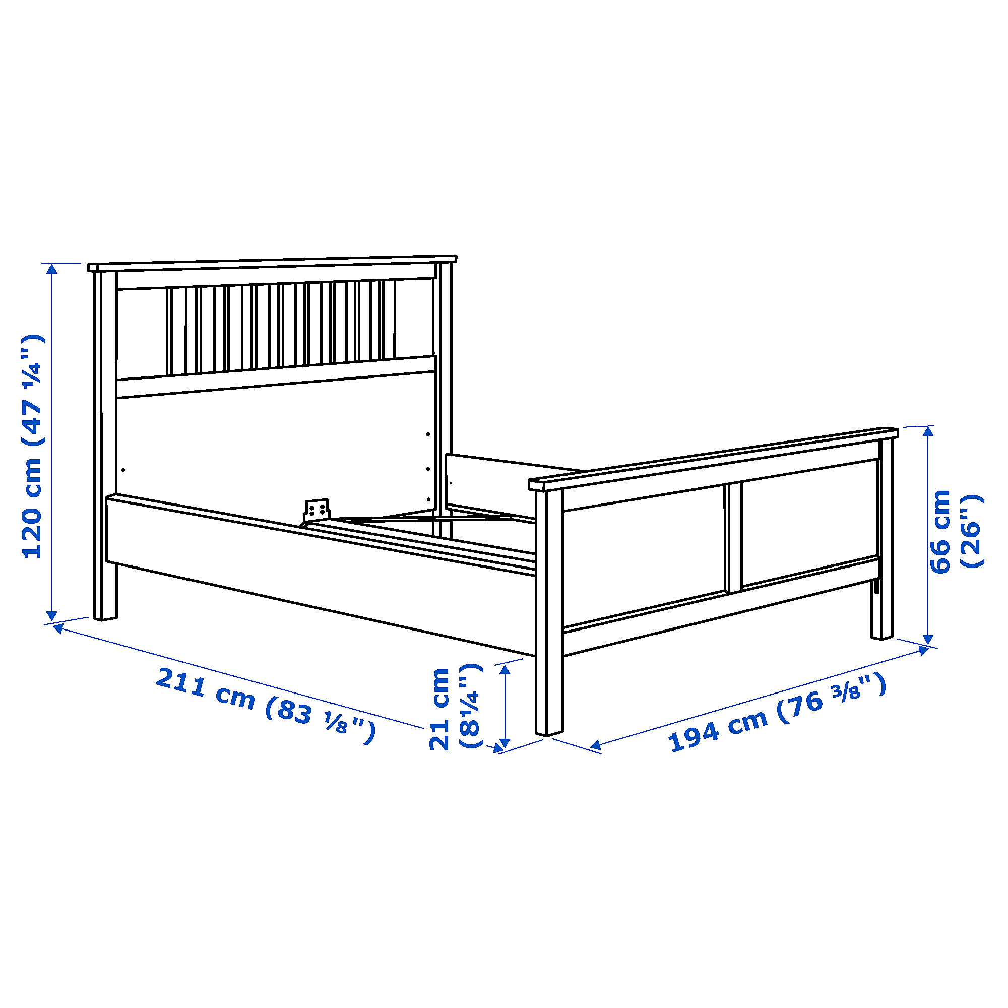 HEMNES bed frame