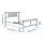 HEMNES - bed frame, white stain/Lönset | IKEA Taiwan Online - PE747511_S1