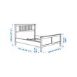 HEMNES bed frame with mattress