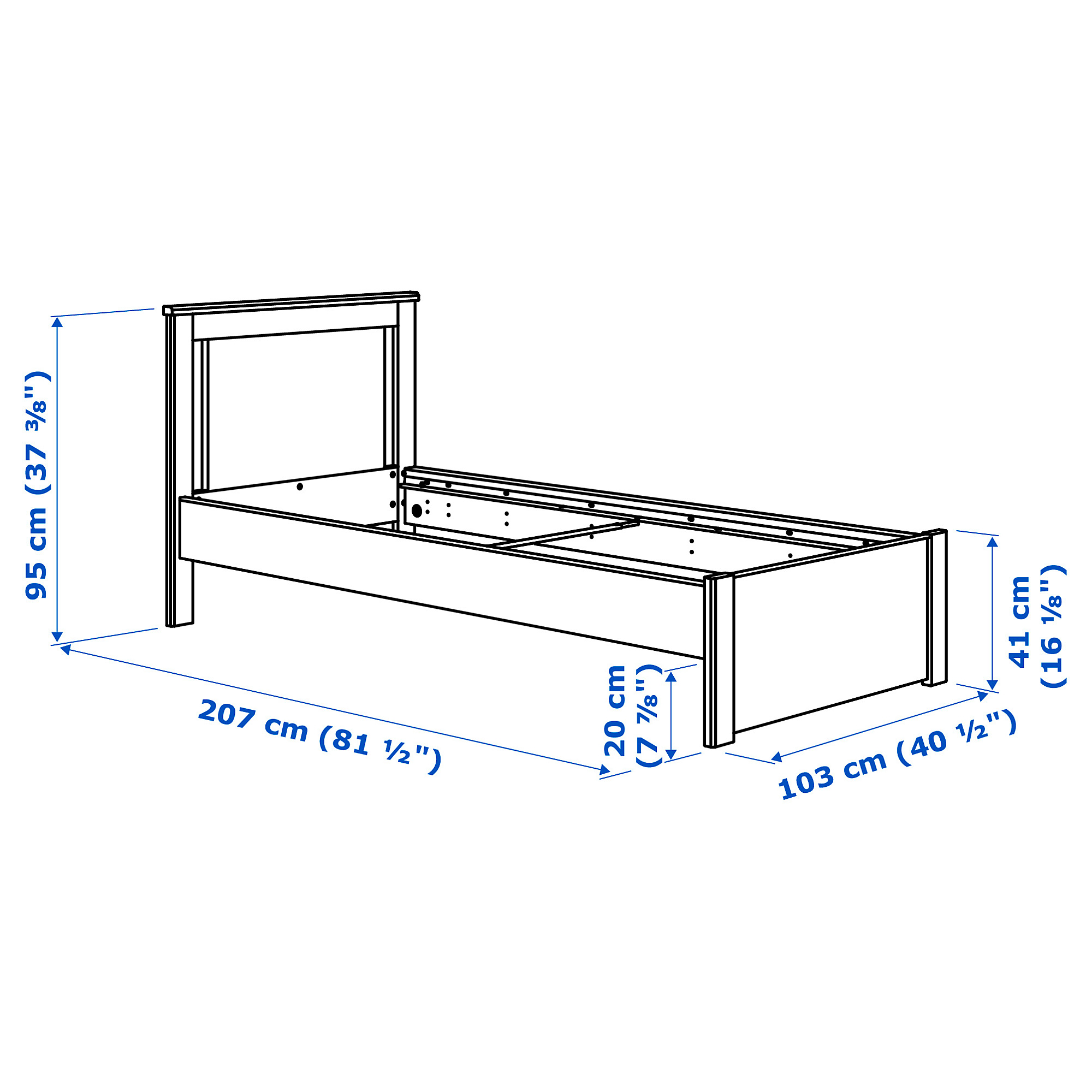 SONGESAND bed frame