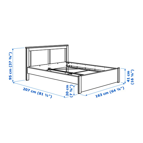 SONGESAND bedroom furniture, set of 4